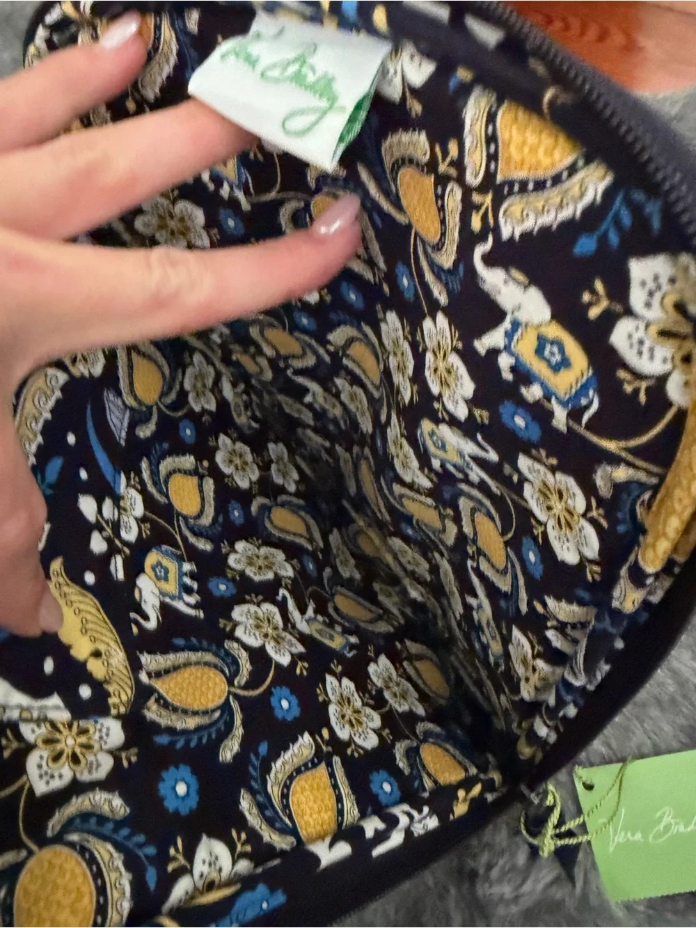 🐘 Vera Bradley Tablet Sleeve Ellie Blue NWT Quilted Tech Case